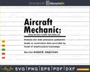 Funny Aircraft Mechanic Definition Graduation Gift