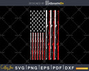 Funny American Flag Fishing svg craft cutting printable