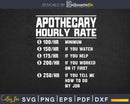 Funny Apothecary Hourly Rate Svg Png Cricut Files