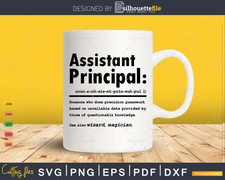 Funny Assistant Principal Definition Graduation Gift