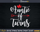 Funny Auntie Of Twins Svg Dxf Cricut Silhouette Cut Files