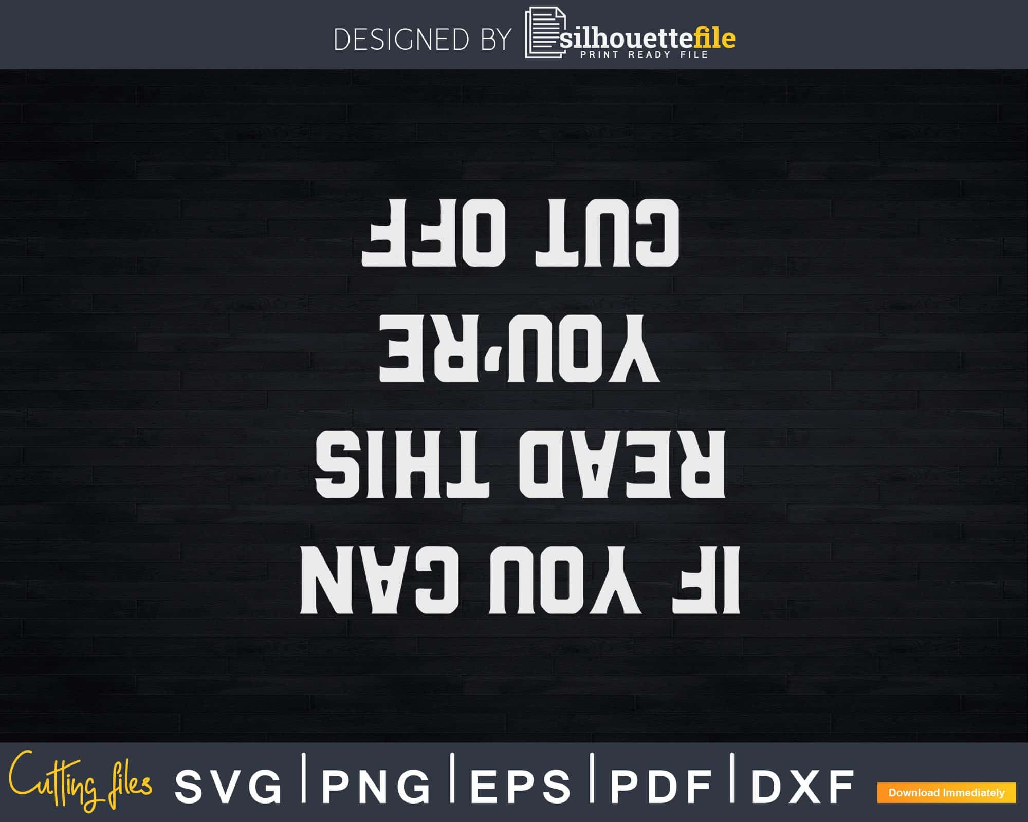 Funny Bartender Cut off Svg Png Dxf Digital Cutting Files Silhouettefile