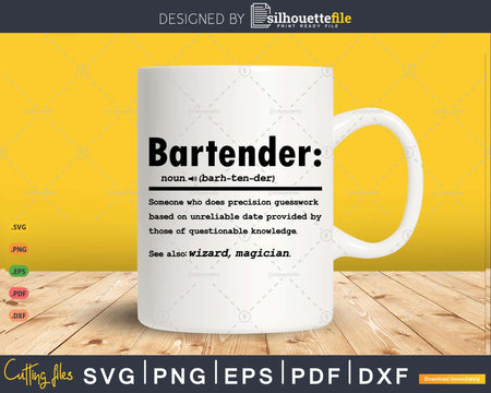 Funny Bartender Definition Graduation Gift