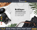 Funny Bricklayer Definition Graduation Gift