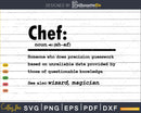 Funny Chef Definition Graduation Gift