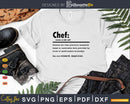 Funny Chef Definition Graduation Gift