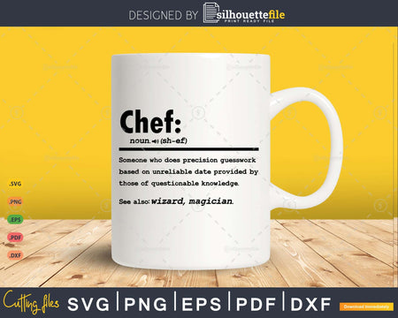Funny Chef Definition Graduation Gift For