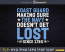 Funny Coast Guard Making Sure Navy Doesn’t Get Lost Svg