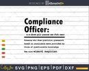 Funny Compliance Officer Definition Graduation Gift