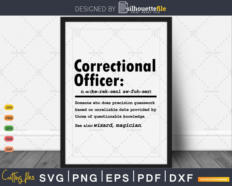 Funny Correctional Officer Definition Graduation