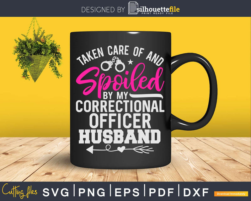 Funny Correctional Officer Wife Svg Dxf Cut Files