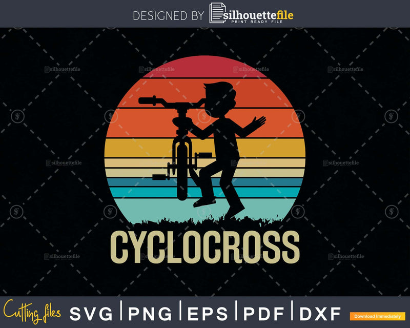 Funny Cyclocross Gift For Bicycling Enthusiasts svg cricut