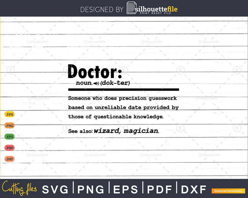 Funny Doctor Definition Graduation Gift