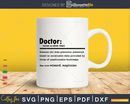 Funny Doctor Definition Graduation Gift