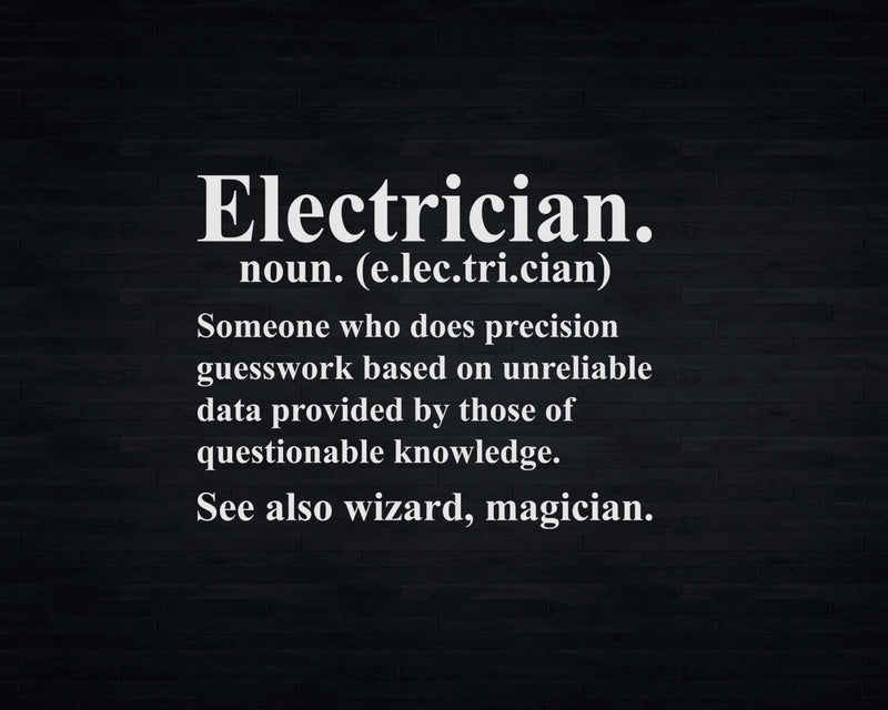 Funny Electrician Definition Graduation Graduate Svg Png