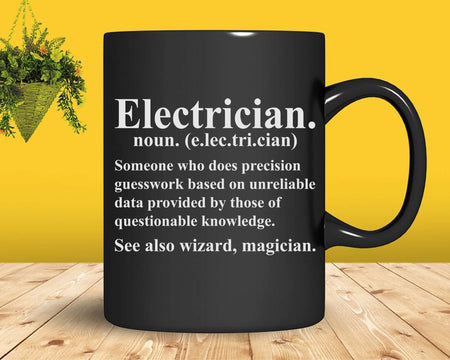 Funny Electrician Definition Graduation Graduate Svg Png