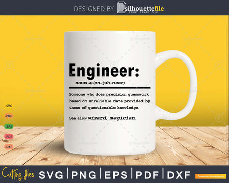 Funny Engineer Definition Graduation Gift