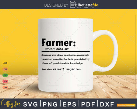 Funny Farmer Definition Graduation Gift