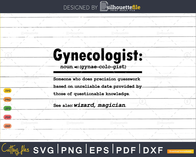 Funny Gynecologist Definition Graduation Gift