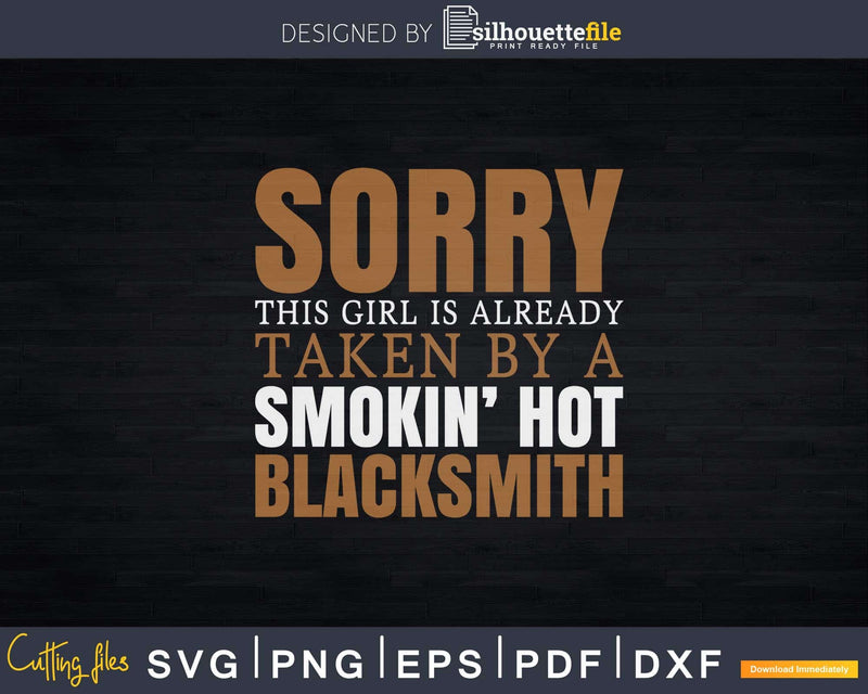 Funny Humor Blacksmiths Wife Vintage Blacksmithing Svg Png