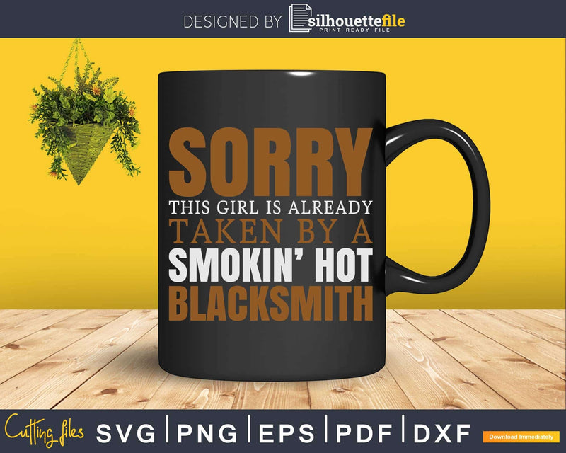 Funny Humor Blacksmiths Wife Vintage Blacksmithing Svg Png