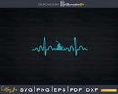 Funny Kayaking Heartbeat Svg Digital Art Cut Files