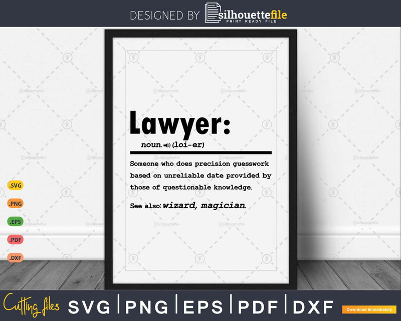 Funny Lawyer Definition Graduation Gift