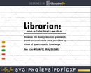 Funny Librarian Definition Graduation