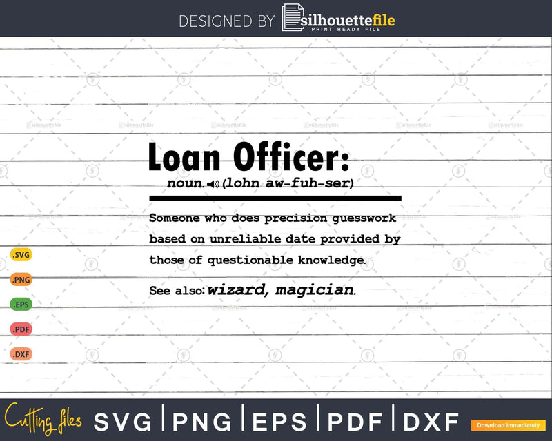 Funny Loan Officer Definition Graduation