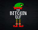 Funny Matching Family Christmas The Bitcoin Elf Svg