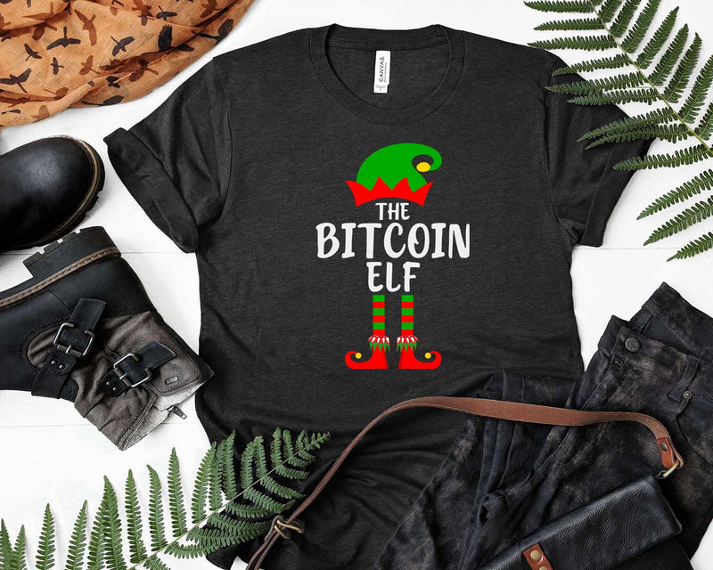 Funny Matching Family Christmas The Bitcoin Elf Svg