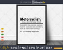 Funny Motorcyclist Definition Graduation Gift