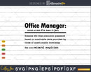 Funny Office Manager Definition Graduation