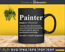 Funny Painter Definition Artist Craftman Painting Brush Svg