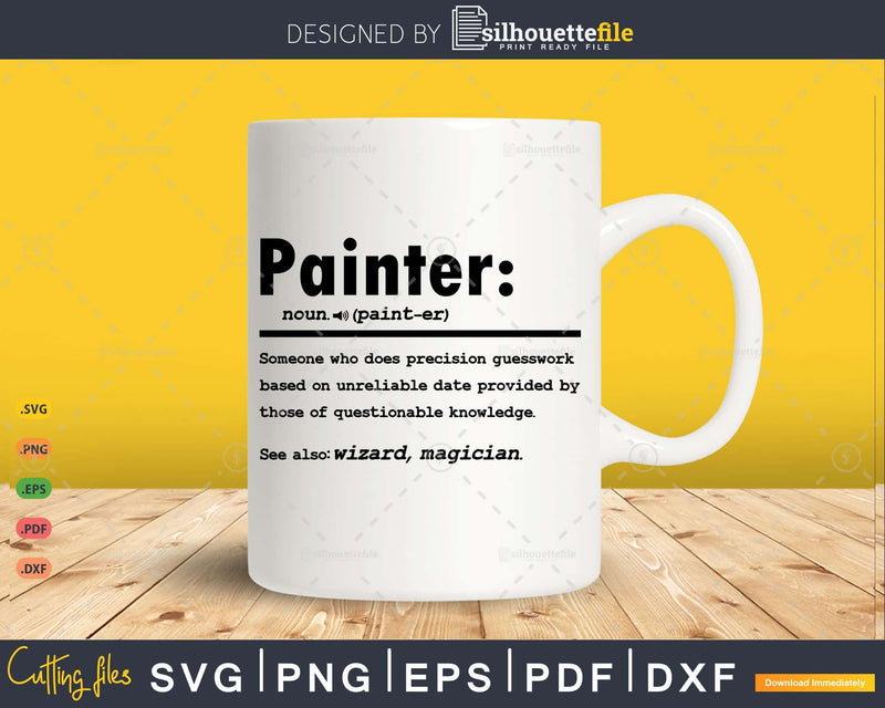 Funny Painter Definition Graduation Gift