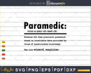 Funny Paramedic Definition Graduation Gift