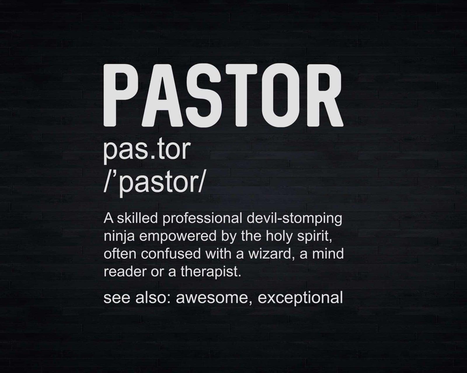 Funny Pastor Definition Gift Christian Preachers Svg Png | Silhouettefile