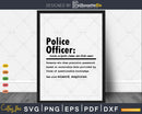 Funny Police Officer Definition Graduation