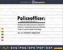 Funny Policeofficer Definition Graduation Gift For Police
