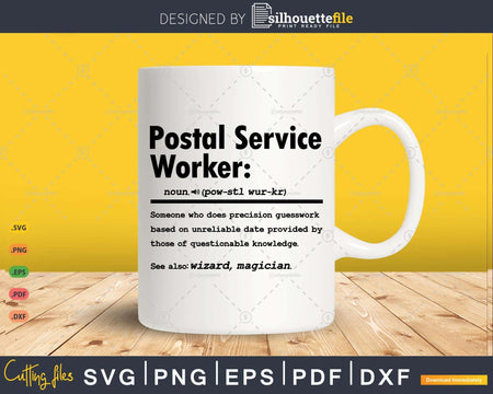 Funny Postal Service Worker Definition Graduation