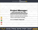 Funny Project Manager Definition Graduation Gift