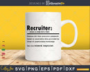Funny Recruiter Definition Graduation Gift