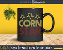 Funny Retro Corn Star Cornhole Team Svg Dxf Png Cricut File