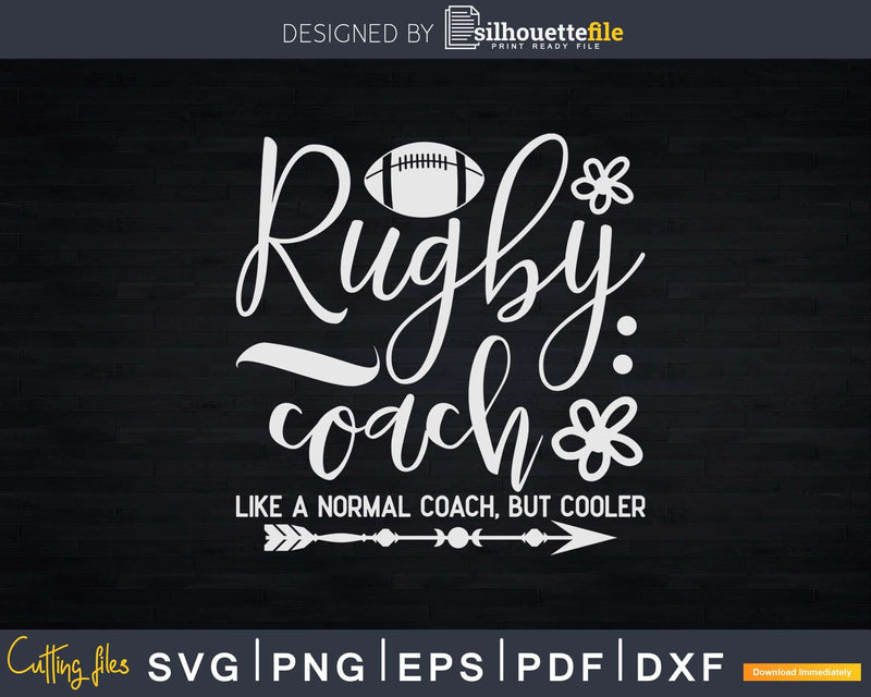 Funny Rugby Trainer Definition Coach Svg Cricut Cut File