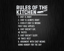 Funny Rules Of The Kitchen Chef Svg Png Cricut Files