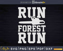 Funny Run Forest Chainsaw Svg Dxf Png Cut Files