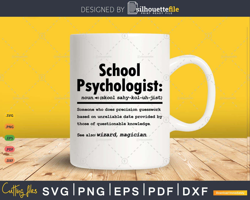 Funny School Psychologist Definition Graduation