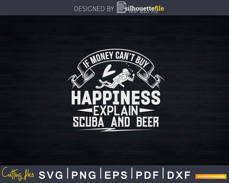 Funny Scuba Diving Beer Svg Png Printable Designs