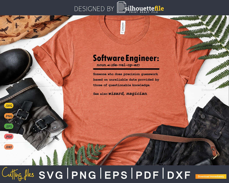 Funny Software Engineer Definition Graduation Gift