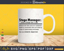 Funny Stage Manager Definition Graduation